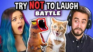 Try To Watch This Without Laughing or Grinning: Contagious Laughter Battle