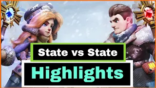 State vs State Best battle highlights - Whiteout Survival | State 115 vs 122 | SvS | Sunfire Castle