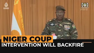 Niger coup leader warns against foreign intervention | Al Jazeera Newsfeed