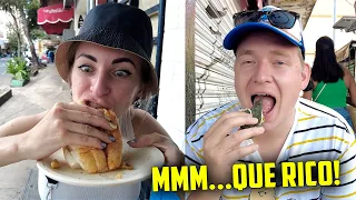 🇲🇽RUSOS PROBANDO COMIDA CALLEJERA MEXICANA | PROBANDO COMIDA en MÉXICO