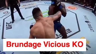 Cody Brundage Vicious KO of Tresean Gore | UFC FIGHT NIGHT | DOS ANJOS VS FIZIEV