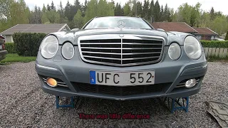 Replace fog lights Mercedes Benz W/S 211 2007 mod