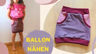 15 min. Ballonrock nähen ✂ ohne Schnittmuster ✂ nähen für Anfänger