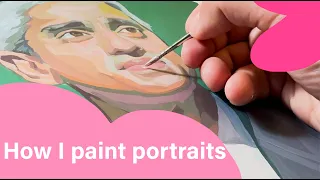 Painting Portraits, Start to Finish, for Time Magazine