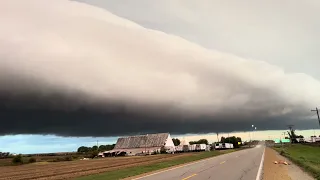 Outflow boundary cloud in Iowa 10/11/2023