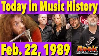 Today in Rock History feb 22, 1989 - Jethro Tull Beats Metallica at Grammys