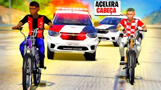 FUGA COM O @TIQUINHO157 DA POLICIA DE BIKE MOTORIZADA | GTA 5 VIDA REAL