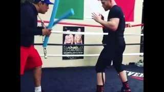 El SECRETO de Canelo Alvarez ... Esquiva golpes bailando SALSA