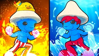 DUELO DE SMURFCATS ELEMENTAIS!!!