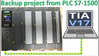 TIA Portal V17 backup project from PLC S7-1500