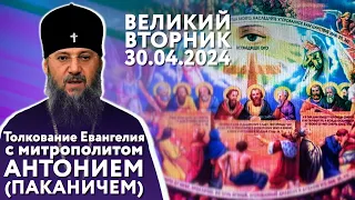 Толкование Евангелия с митр. Антонием (Паканичем). Великий вторник, 30 апреля 2024.