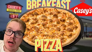 Caseys Sausage Breakfast Pizza Review!