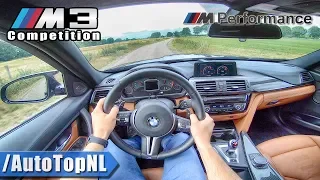 2019 BMW M3 Competition M PERFORMANCE Exhaust LOUD! POV Test Drive by AutoTopNL