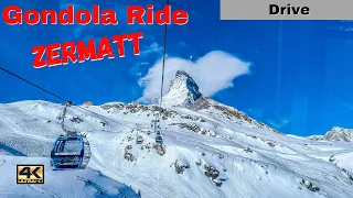 ZERMATT to KLEIN MATTERHORN | MATTERHORN - EXPRESS |  Gondola Ride SWITZERLAND in Winter