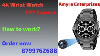 4k Wrist Watch Hidden Camera 📸 32 Gb Inbuilt Memory