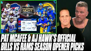 Pat McAfee & AJ Hawk's Picks & Predictions For Rams vs Bills To Start The NFL Season