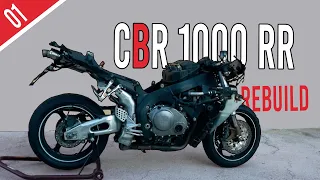 HONDA CBR 1000RR REBUILD🔥! || #1 || La desmontamos entera en busca del fallo