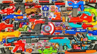 Mengumpulkan Senapan NERF Sniper GUNS AK47 Captain America Senapan Mesin Senapan Magnum Revolver M16