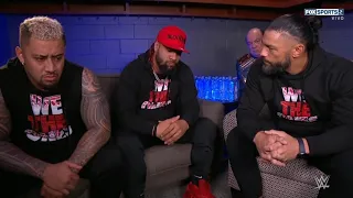 Roman Reigns se disculpa con Jimmy Uso & Solo Sikoa en Backstage - WWE  Smackdown 03/02/2023 Español