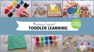 10 Montessori Inspired Toddler Learning Activities