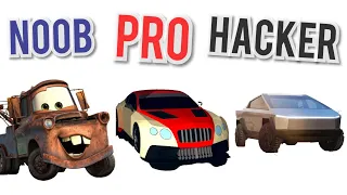 Noob vs pro vs hacker - Car restoration 3d
