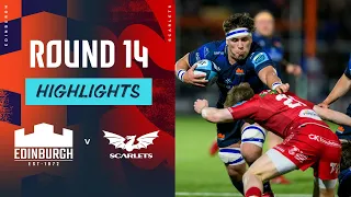 Edinburgh v Scarlets | Instant Highlights | Round 14 | URC 2023/24