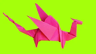 Cómo hacer un DRAGÓN de papel ORIGAMI facil y rapido