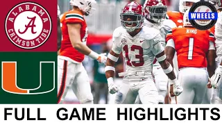 #1 Alabama vs #14 Miami Highlights | College Football Week 1 | 2021 College Football Highlights