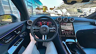 New Mercedes GLC AMG Line 2023 Test Drive POV