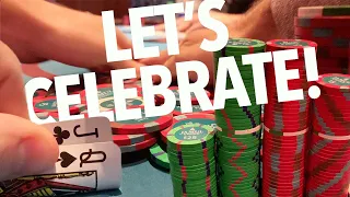$13,000 BAD BEAT JACKPOT Pt. 2 - THE AFTER PARTY // Texas Holdem Poker Vlog 37