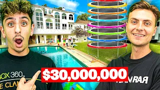 Visiting YouTuber Houses! **backyard amusement park**