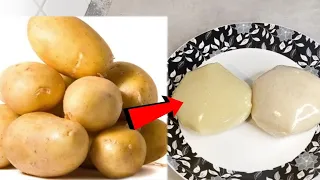 Perfect Way to make Potato Fufu ||  Low Carb non sticky Potato fufu
