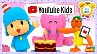 🎂 POCOYO in ENGLISH - Happy Birthday, Youtube Kids! [93 min] Full Episodes | VIDEOS & CARTOONS