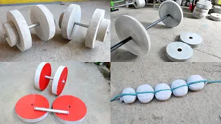 How To Make Homemade Concrete Dumbbells - Diy Cement Weights