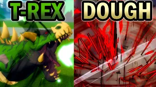 T-Rex VS Dough | PVP | Blox Fruits