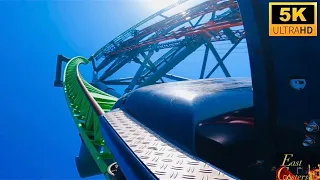 Kingda Ka POV BACKWARDS 5K World's Tallest Roller Coaster Six Flags Great Adventure Jackson, NJ