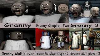 Granny,Granny Chapter Two,Granny 3,Granny Multiplayer Roblox 1,2,3