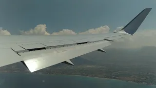 Awesome take off from Palermo to New York JFK. Meridiana company