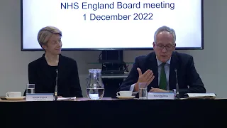 NHS England Board Meeting in Common - 1st December 2022