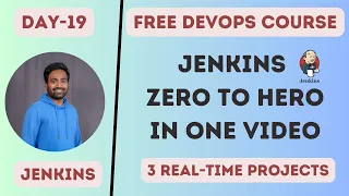 Day-19 | Jenkins ZERO to HERO | 3 Projects Live |Docker Agent |Interview Questions | #k8s #gitops