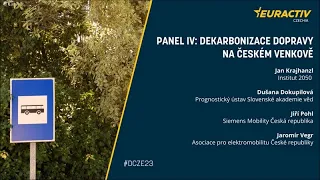 #DCZE2023: Dekarbonizace dopravy na českém venkově