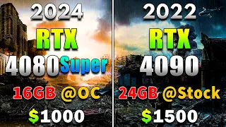 RTX 4080 SUPER 16GB @Overclock vs RTX 4090 24GB @Stock | PC Gameplay Tested