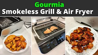 Gourmia FoodStation 5-in-1 Smokeless Grill & Air Fryer | Full Review and Demo