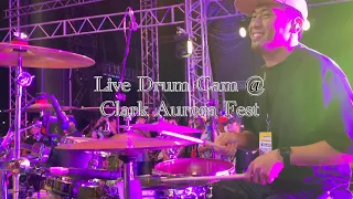 Live Drum Cam at Clark Aurora Fest | Rimshot Drumsticks | Skusta Clee x Nu.G