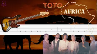 Toto - Africa [Bass Tabs Tutorial]