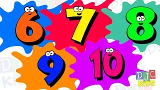 Numbers Counting 6 to 10. Let's learn to count!