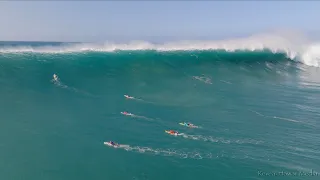 Surfing Massive Waves Waimea Bay (Jan 22, 2023)  4K