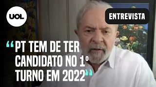 Lula fala de frente ampla e diz: "PT tem de ter candidato no 1º turno em 2022''