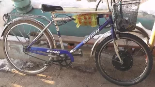 E-bike from a coaster bike