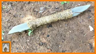 Primitive Technology - How to Make a Stone Two-faced knife